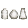 Glass Bud Vases - Set of 3