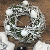 White Spring Twig Egg Wreath
