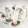 Bunny Rabbit Linen Bag