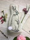Bunny Rabbit Linen Cushion
