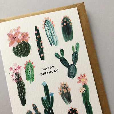 Desert Cactus Birthday Card