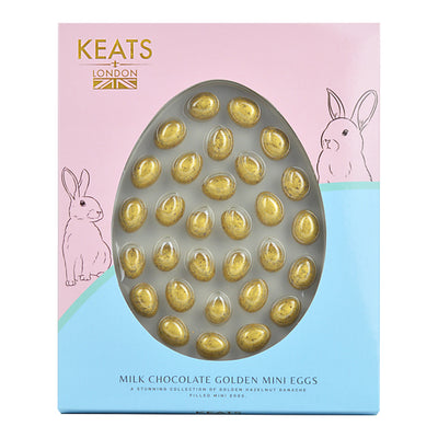 Golden Mini Chocolate Eggs in Gift Box