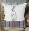 Spring Tweed Rabbit Cushion