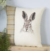 Summer Tweed Hare Cushion