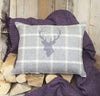 ' Stag's Head Luxury Tweed Wool ' Cushion