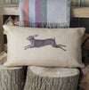 Vintage Hare Hessian Cushion