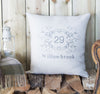 Name and House Number Personalised Cushion