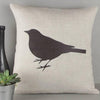 ' Blackbird ' Irish Linen Cushion