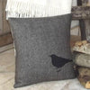 ' Blackbird ' Tweed Cushion