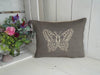 ' Butterfly ' Cushion (Charcoal)