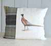 ' Linen and Tweed Pheasant ' Cushion