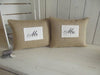 ' Mr And Mrs '  Pair Of Cushions