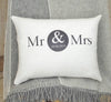 ' Mr And Mrs ' Special Date Linen Cushion