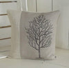 ' Natural Linen Tree ' Cushion