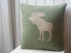 ' Moose ' Cushion (Green)