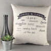 ' Couples Love ' Personalised Cushion