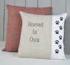 ' Reserved For Cat ' Personalised Cushion