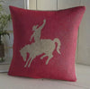 ' Rodeo Cowboy ' Cushion (Red)
