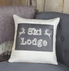 ' Ski Lodge ' Linen Cushion