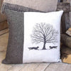 ' Woodland Fox ' Tweed and Linen Cushion